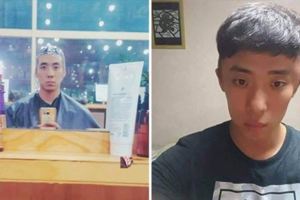 他染髮後突然感覺「頭腫脹」還拍下整個變形過程，網友笑說「是男版還我漂漂拳無誤」！