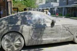 窮光蛋花5年磨出「BMW石頭車」內裝也超逼真，BMW總公司得知後「送一台真的」給他！