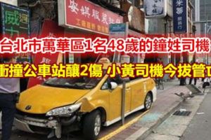 衝撞公車站釀2傷小黃司機今拔管亡