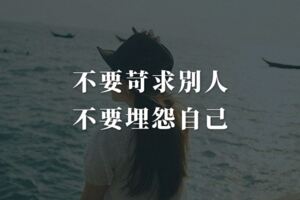 不要苛求別人，不要埋怨自己，玫瑰有刺，才是玫瑰