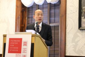 韓國瑜哈佛演說　台灣唯一軍事威脅是北京兩岸須和平共存