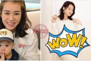 39歲胡杏兒曬二胎孕照，一身蟒蛇裝超搶鏡，老公貼身護妻羨煞旁人