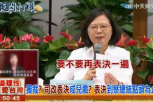表決到蔡英文滿意？ 台大教授：這跟威權時代有差嗎？
