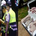 警察攔下一輛可疑「運肉車」發現大量不明肉塊，看清屍體後馬上集體衝去醫院救命了！