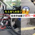 車的冷氣突然不冷了?!車主打開發現有超大條的『蛇』藏在裡面！網友：太恐怖了！