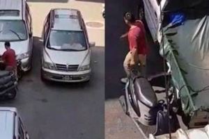 【視頻】他為停車連移5輛機車　還隨便丟路邊