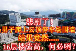 悲劇了！大馬男子爬上雲頂停車場圍牆自拍，結果竟然......16層樓醬高，何必咧？