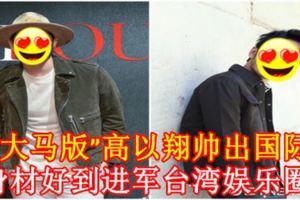 「大馬版」高以翔帥出國際！身材好到進軍臺灣娛樂圈！