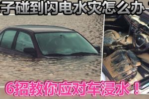 【檳城橙色暴雨急救包】車子碰到閃電水災怎麼辦？6招教你應對車浸水！幫忙Share出去吧～