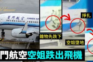 再有空姐跌出飛機　鄭州機場空姐從波音737艙門墮地　骨折送院