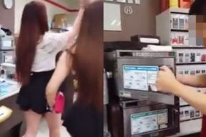 瞎！店員不是拿來玩的...兩正妹走進超商要求微波衛生棉　網友：錯了嗎