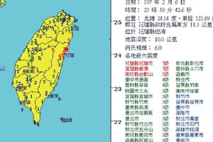 <快訊>6日晚間11:50分地牛大翻身！規模7.0花蓮統帥大樓倒塌!!