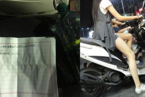 恐怖！這位女網友在機車發現「神秘紙條」更傻眼的是上面竟寫滿了…網友：小心安全！