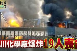 四川化學廠爆炸19人喪命