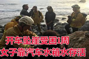 失聯一周,開車墜崖受困,女子靠汽車水箱水存活