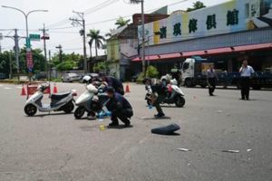 影》彰化22歲女警巡邏遭撞飛右腳開放性骨折
