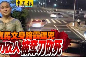 寶馬文身路霸逞兇,持刀砍人反被奪刀砍死！