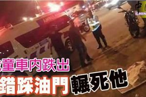 2歲童車內跌出父錯踩油門輾死他