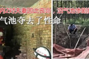一個月內2對夫妻因此喪命，農村沼氣池慘劇頻發，必須引起重視！