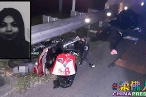 死亡車禍!撞大道緊急車道圍欄,女騎士傷重身亡