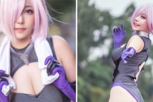 16歲可愛女生Cosplay瑪修基列萊特　身高176cm太犯規「從美國紅到日本去」