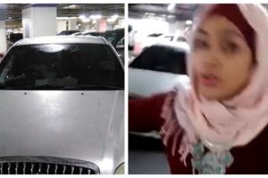【中東人·Midvalley搶車位！】[影片]中東女子撞別人車子，還丟毀別人電話，只為了「搶車位」！受害者：「我拿電話拍視頻，他說我打她！？」