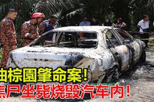 油棕種植區肇命案！焦屍坐斃燒毀汽車內！
