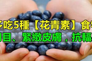 多吃5種富含【花青素】食物，讓你眼睛明亮、皮膚緊致、降低膽固醇、血液更年輕