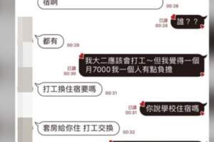 房東問「要不要打工換住宿？」女學生困惑詢問下「發現驚人真相」...太噁了！