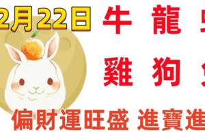 12月22日十二生肖【每日老黃歷】