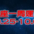 12星座一周運勢0925-1001