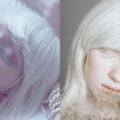 烏克蘭「18歲仙氣名模」雪髮白膚美翻全場，沒想到當她「睜開眼的瞬間」才是真正的「天使下凡」！