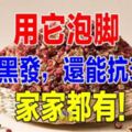 用它泡腳，滿頭黑髮，還能抗衰老！家家都有！快來試試！