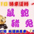 10月11日時來運轉一路發，鼠蛇羊豬兔猴，88秒內打開，好運跟著來『16888』