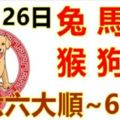 11月26日生肖運勢_兔、馬、虎大吉