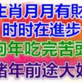 狗年吃完苦頭，豬年前途大好！4生肖月月有財運，時時在進步