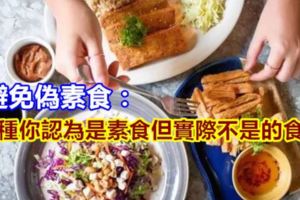 避免偽素食：9種你認為是素食但實際不是的食物