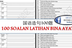 100SOALANBINAAYAT（國語造句100題）