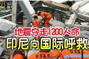 地震奪走1200人命印尼向國際呼救　