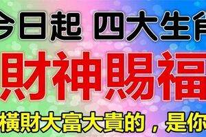 財神賜福：今日起準備接橫財的生肖，有你上榜嗎？