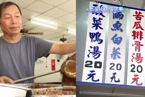 超平價吃粗飽！20元雞湯「附整隻的雞腿」有夠誇張　佛心老闆「40年只漲5塊」：很不捨得啦