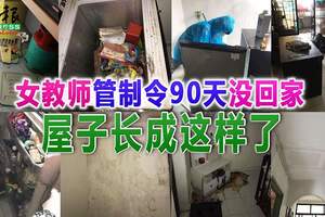 女教師管制令90天沒回家屋子長成這樣了