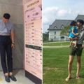 這對「韓國最萌身高差父女檔」完全展現出小鳥依人的超甜氛圍，爸爸192公分的大長腿站在女兒旁邊更讓人心都化了！