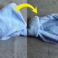 「毛巾摺疊浴帽」，很多人知道但不會疊，看完以後你就會覺得很簡單了！