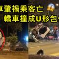 疑賽車肇禍乘客亡轎車撞成U形包住樹！