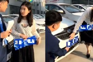 女車主拿到新車牌後，車牌號碼讓她害羞尷尬，都不想掛車牌了