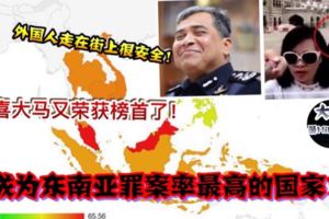 【大馬再次榮譽榜首】成為東南亞罪案率最高的國家！總警長：來過大馬旅游都知道走在街上都很安全！
