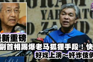 最新重磅【副首相踢爆老馬狐狸手段】快看...好戲上演！奸詐伎倆？