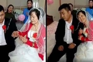 這30歲男子「娶」72歲老太全程臉臭，但一看到「不得不娶的亮點」…網友都喊我願意！