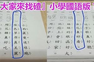 『大家來找碴』小學國語版？小一生「改錯字」無解，網看到眼凸：「求開學公布答案！」